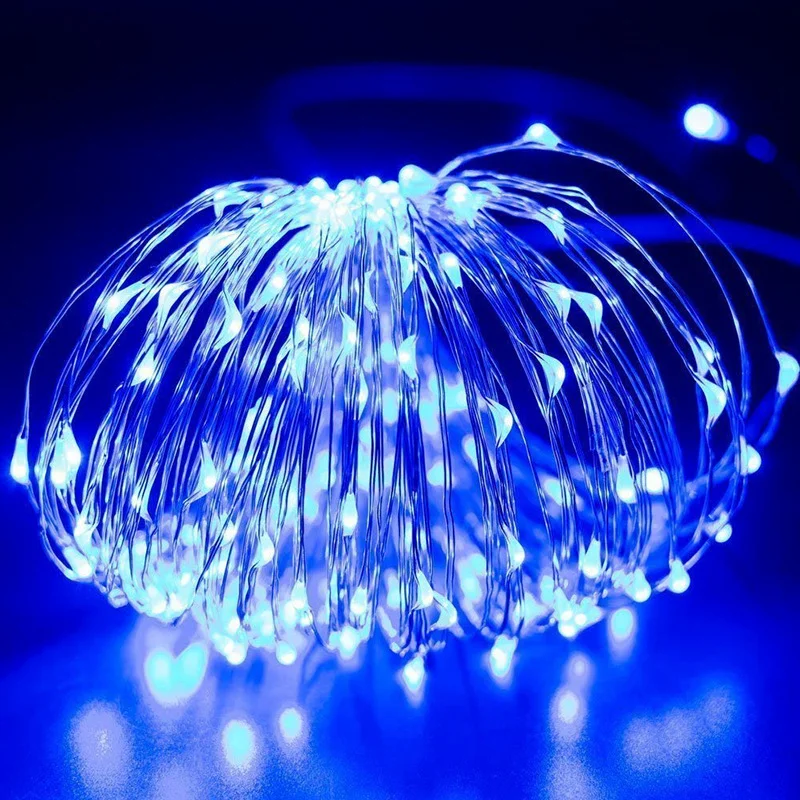 7M/12M/22M/32M 8Modes Outdoor Solar Fairy Lights LED Copper Wire Lights Xmas Lights Waterproof Garden Decoration