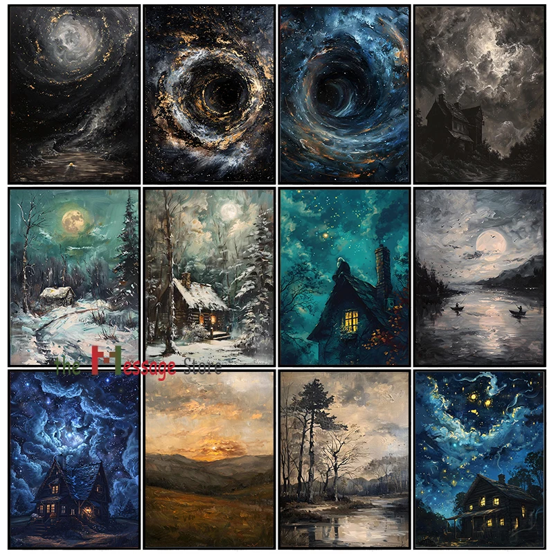 Moonlit Forest Wint… - image