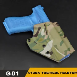 KYDEX Tactical Hunting Holster Pistol Holster for Glock 17 19 19X 45 Belt Gun Holster Quick Pull Right Hand Airsoft Handgun Case