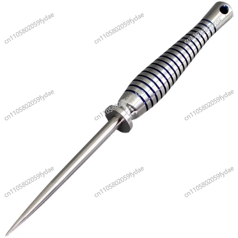 TC4 Titanium Alloy EDC Tool | Hidden Dual-Function Tea Needle & Awl | Hand-Baked Color | Portable Detachable Outdoor Accessory