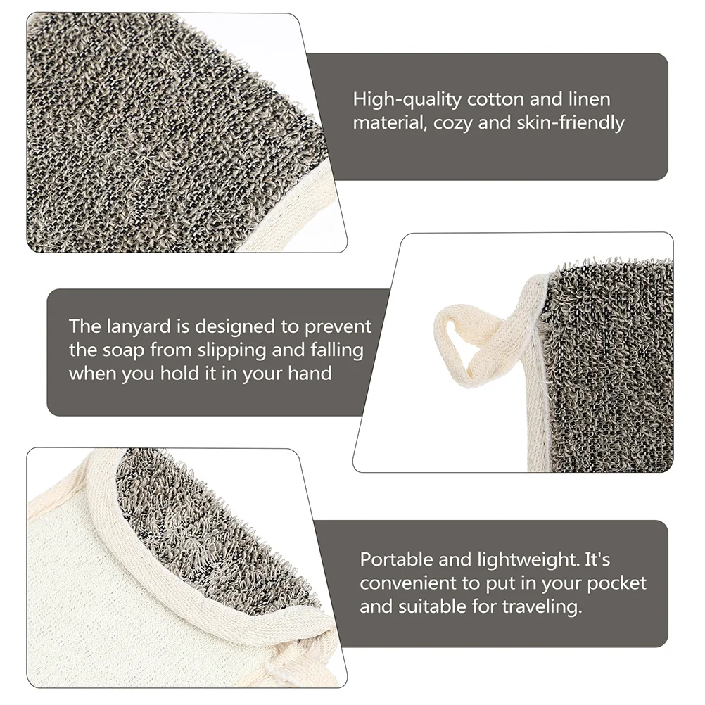 

2pcs Soap Foaming Bags Mesh Bath Pouch Exfoliating Shower Scrubber For Handmade Facial Fruit Oil Soap Storage Bag Bathroom