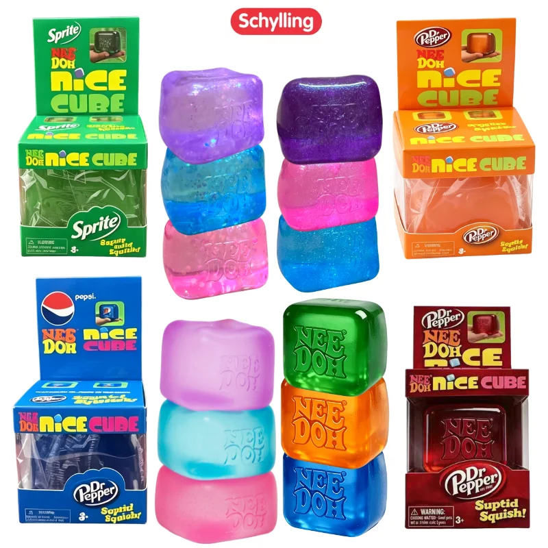

Schylling Nice Cube Series Squishy Soft Squeeze Fidget Toy Stress Relief Anxiety Relief Sensory Toy Blind Box