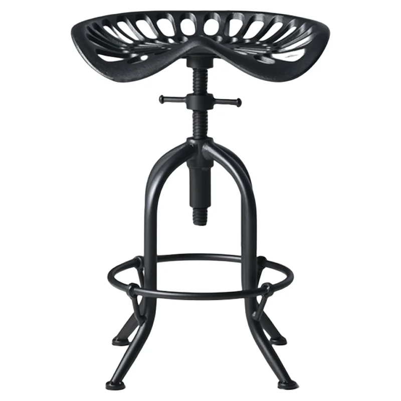 

Retro industrial style creative bar chair homestay studio cast iron bar stool can be lifted
