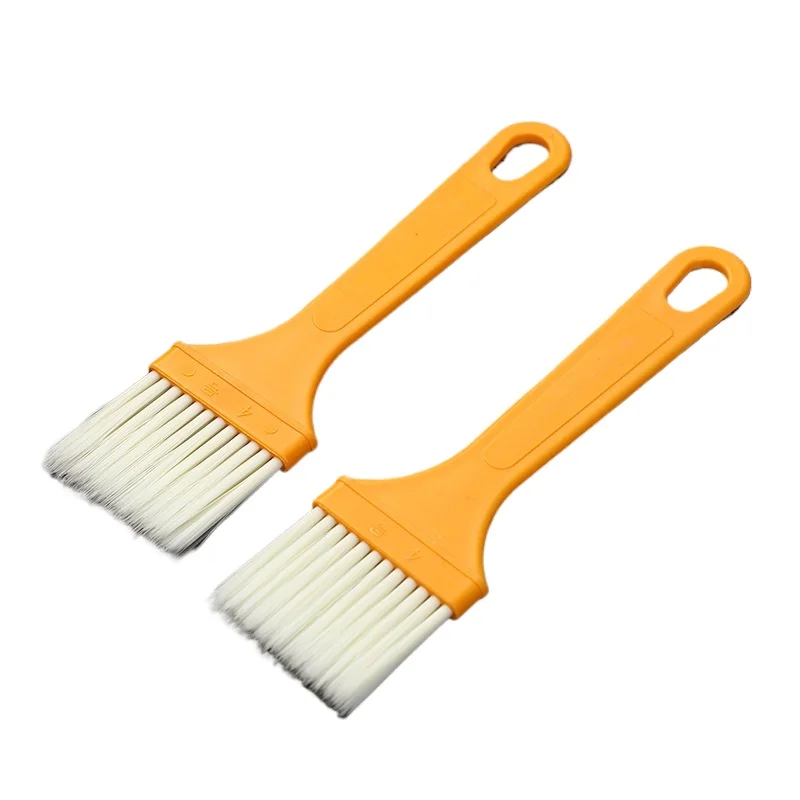 1cps Yellow Handle Oil Brush Pancake Brush Household Barbecu