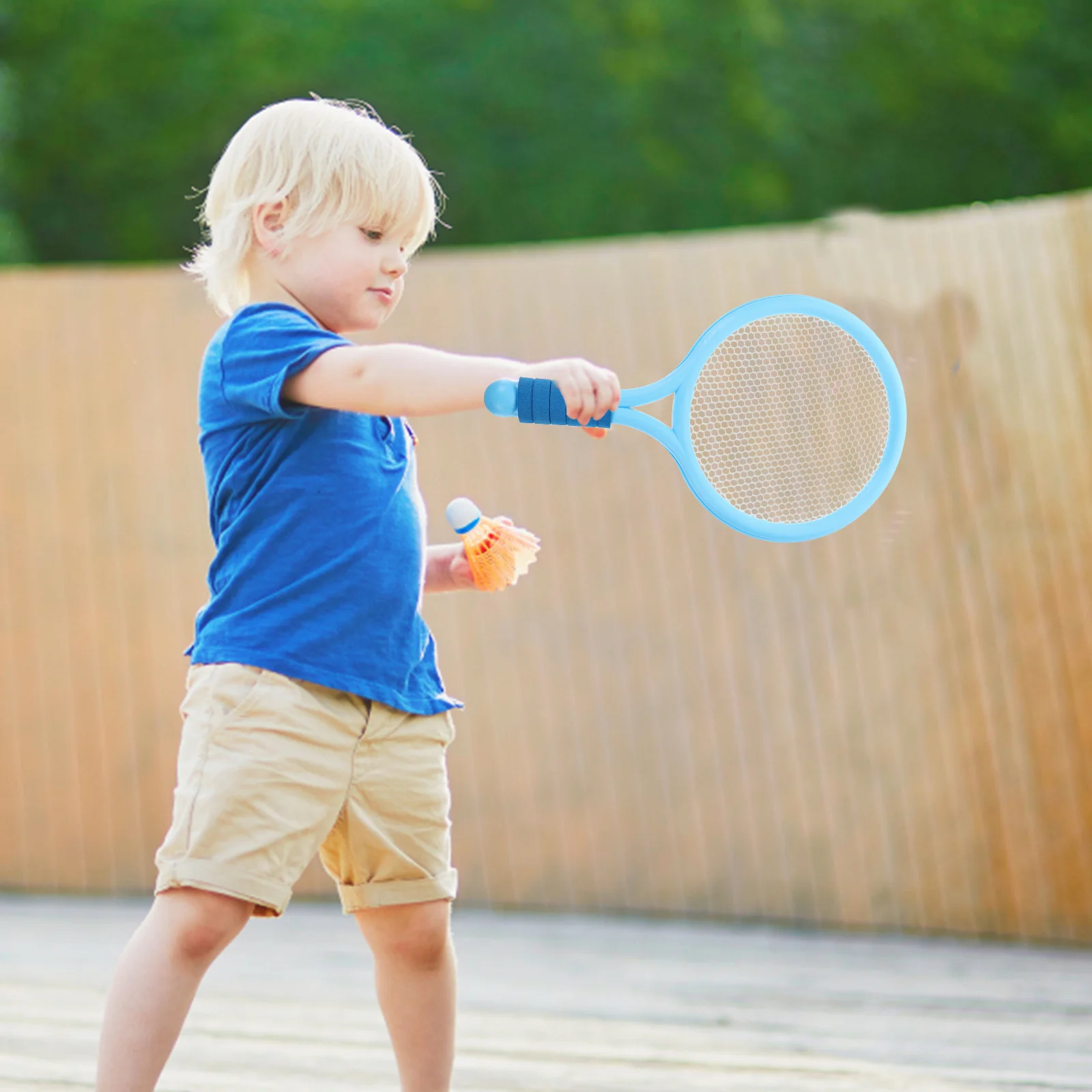 Raqueta de tenis de playa, juguete, equipo de Fitness al aire libre para niños, bate y pelota, juguetes para niños