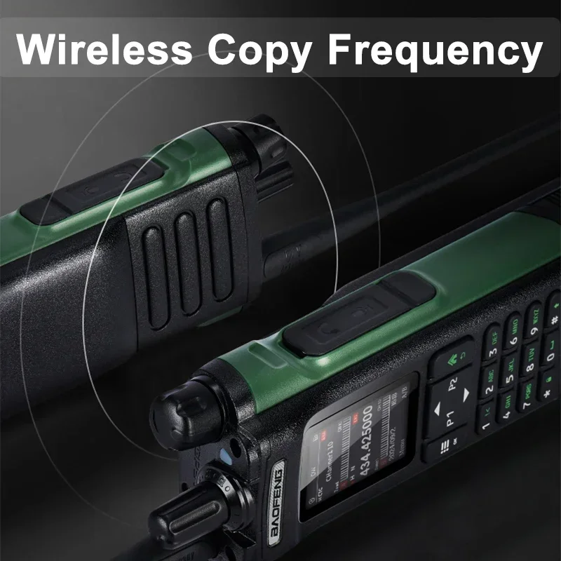 Baofeng Walkie Talkie UV-32 GPS 10W บลูทูธ APP การเขียนโปรแกรมสําเนาความถี่ NOAA USB-C ยาววิทยุสองทาง