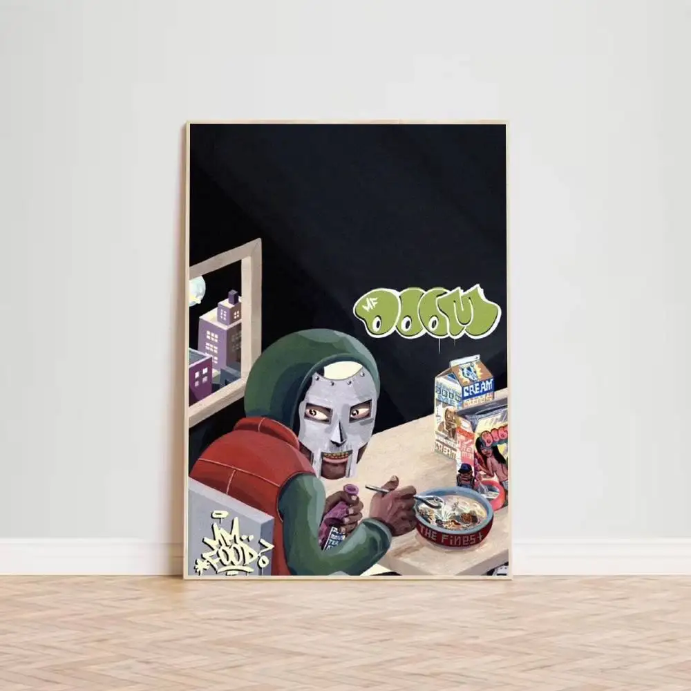 M-MF DOOM Rapper Poster for Modern Decor in Home Offices, Bedrooms, Living Rooms, Kitchens, Bathrooms.