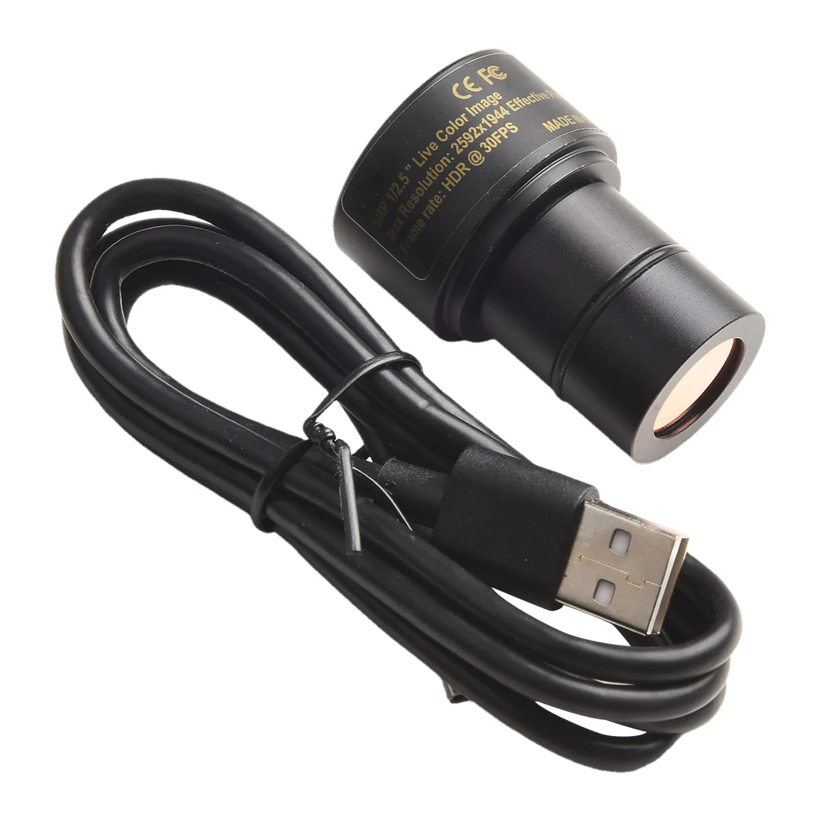 5MP USB Microscope Camera with CMOS Sensor for Industrial Testing and Image for capture Supports Various Microscopes
