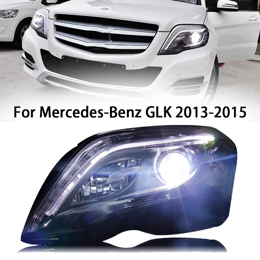

Автомобильные фары для Mercedes-Benz GLK 2013-2015 glk200 260 300 в стиле Maybach, полная фотолампа, передняя фотолампа в сборе