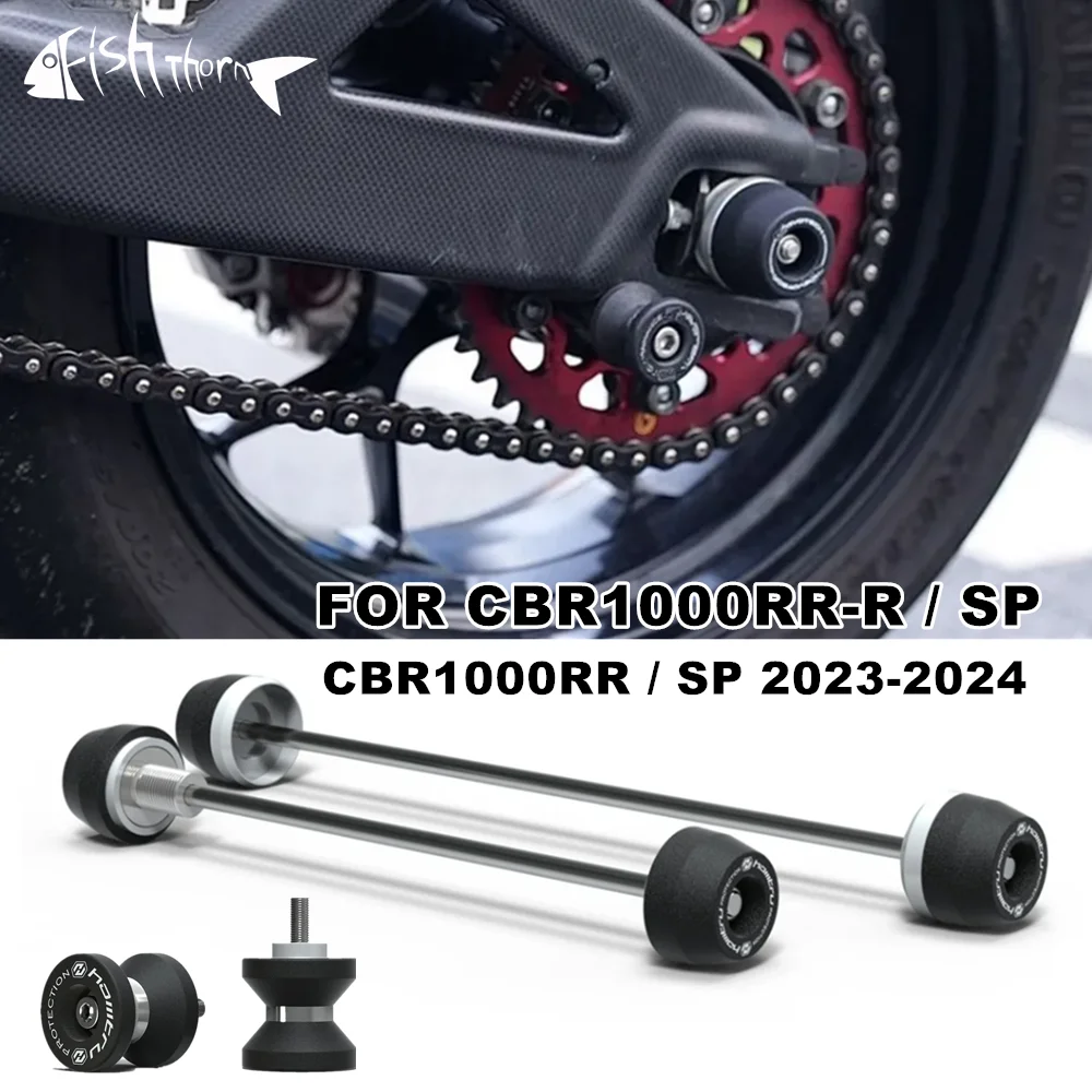 

For Honda CBR1000RR SP CBR1000RR-R SP 2023-2024 Motorcycle Front & Rear Axle Fork Crash Sliders Wheel Protection