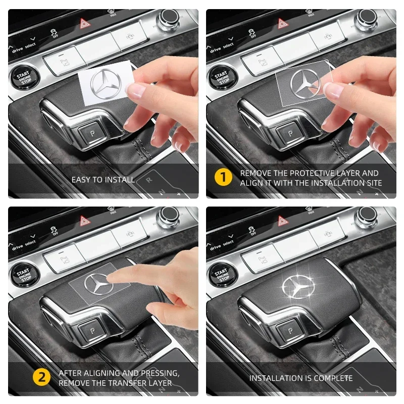 تصفيف السيارة ثلاثية الأبعاد سبيكة معدنية للدراجات النارية شعار شارة ملصق لمرسيدس بنز W220 W205 W211 W212 GLC GLS AMG W203 اكسسوارات