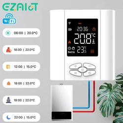 Wireless Gas Boiler WiFi Thermostat Battery Powered Tuya Smart Home Temperature Controller Voice by Alice Alexa Google Home