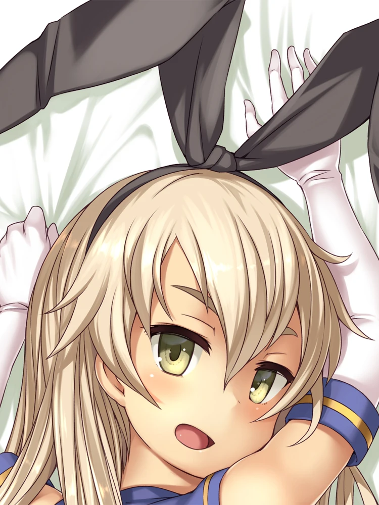 Anime Dakimakura Pillow Cover Shimakaze Double Sided Print Pillow Case 120cm-180cm Custom Cartoon Character DIY Home Decor