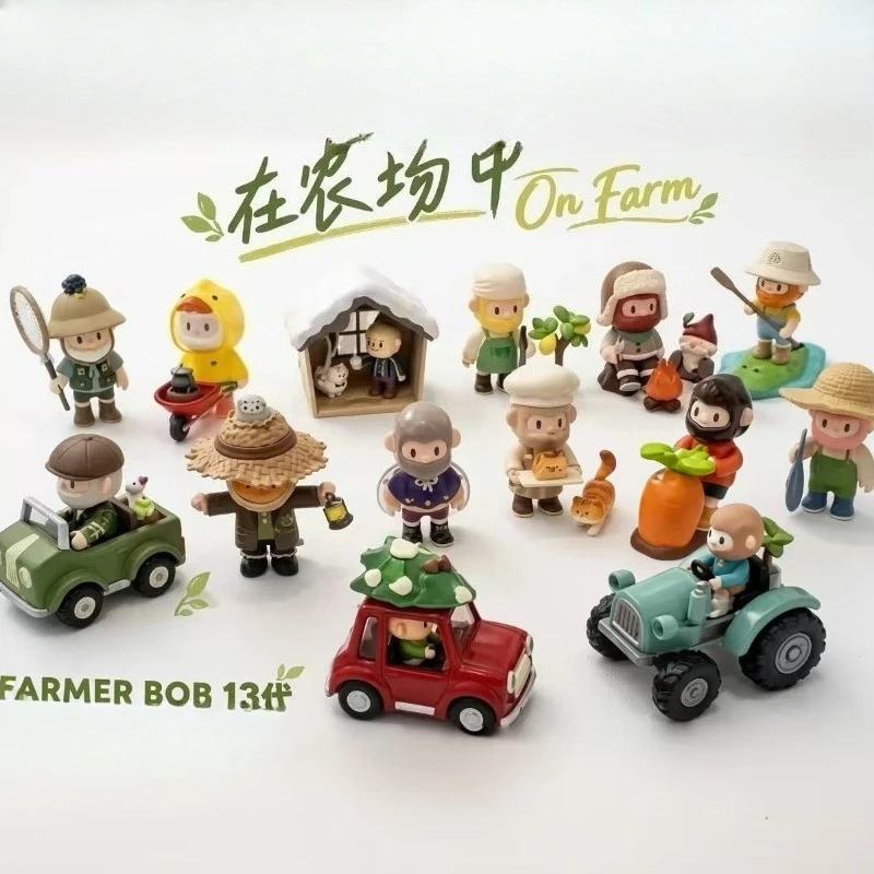 

FARMER BOB on The Farm Series Blind Box Collectible Anime Figures Mystery Box Toys Cute Desk Decora Model Kit Surprise Bag Gifts
