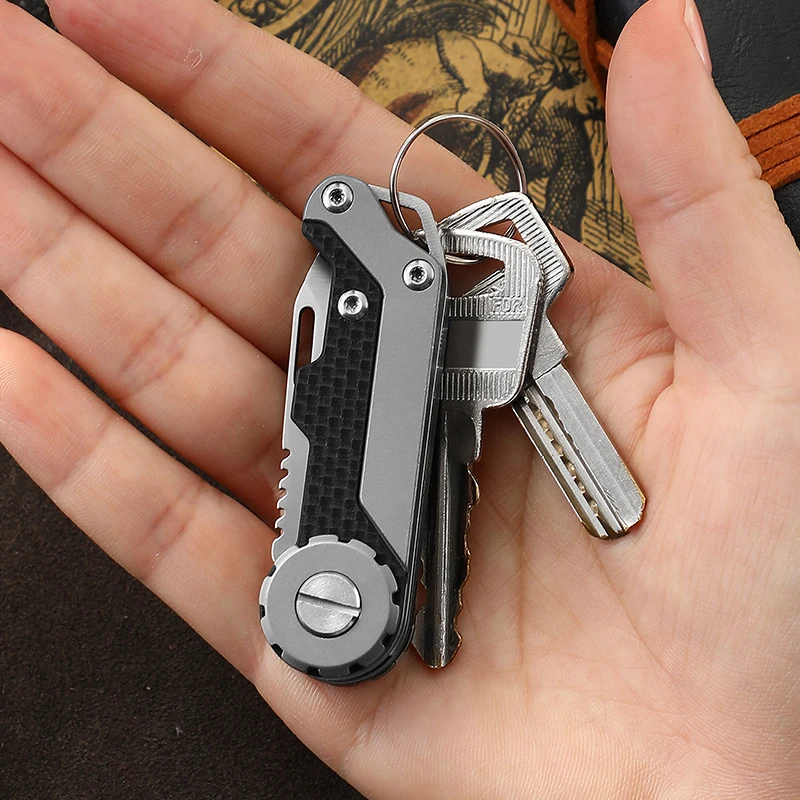 Titanium Folding Knife EDC Women\'s Knife Mini Knife Thin Folding Knife Portable Pocket Knife Keychain Pendant Knife