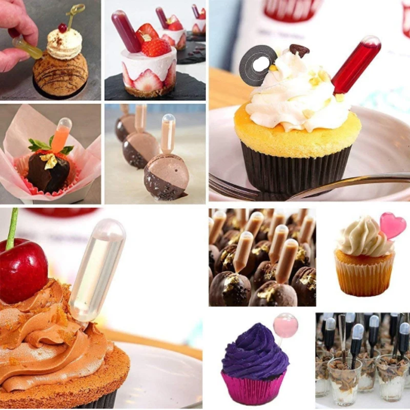 50/100pcs 4ml Sauce Droppers For Cupcakes Ice Cream Sauce Ketchup Pastries  Stuffed Dispenser Mini Squeeze Transfer Pipettes