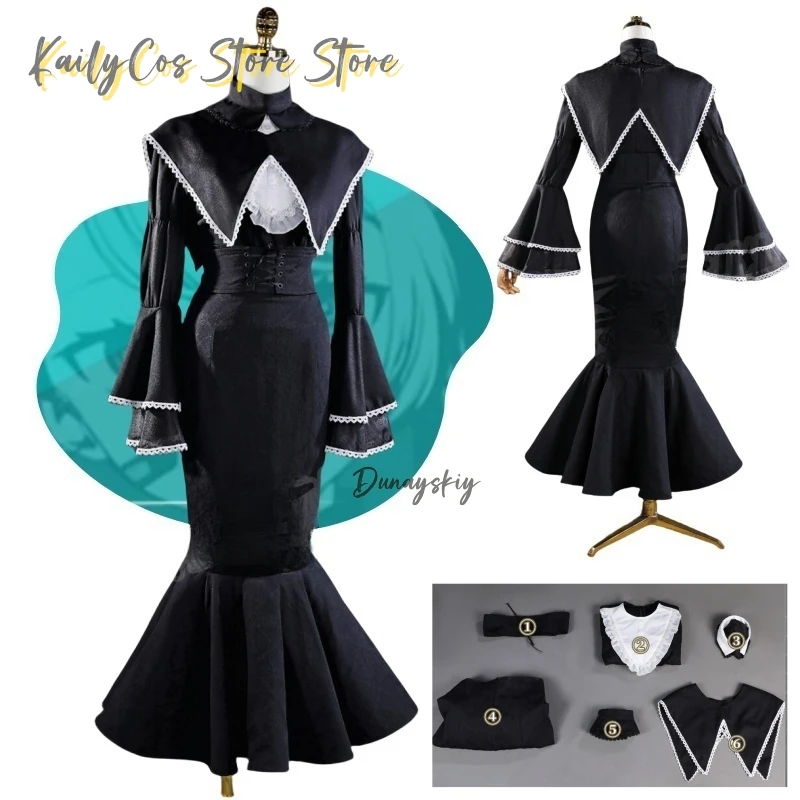 

Project Sekai Colorful Stage Feat God-ish Mikukuku Одежда Костюмы для косплея Темный цветок Приподнятый рыбий хвост Хэллоуин Вечеринка органов로윈 코스 Luar스