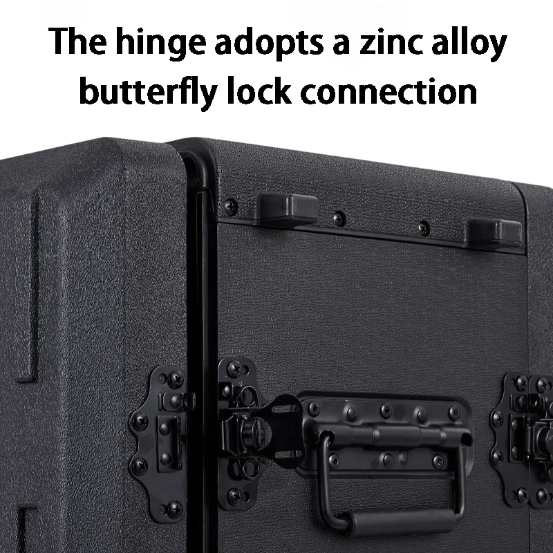 2U Wireless Microphone Box PE Plastic Receiver Box 3U Digital Power Amplifier Sequencer Boxes Portable Safety Protection Boxes