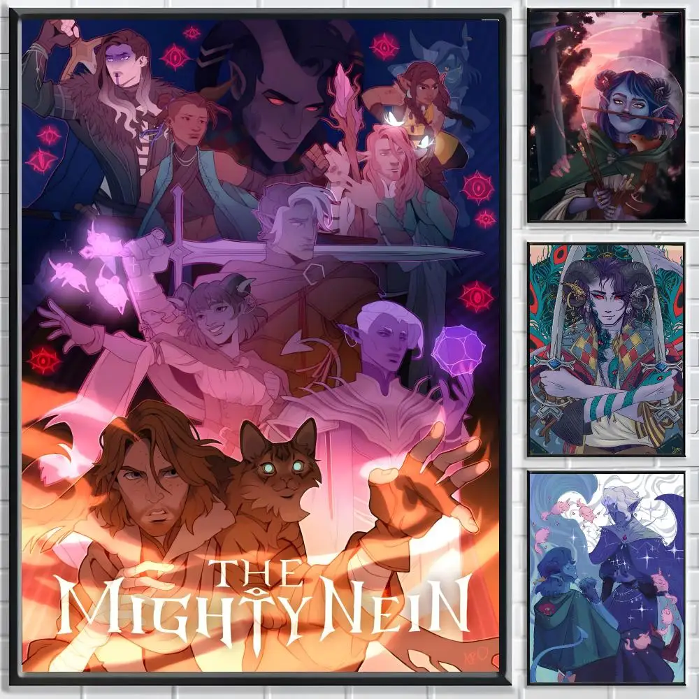 Anime Critical Role: The Mighty Nein Poster Classic poster and wall art prints are suitable for living rooms, bedrooms,and home