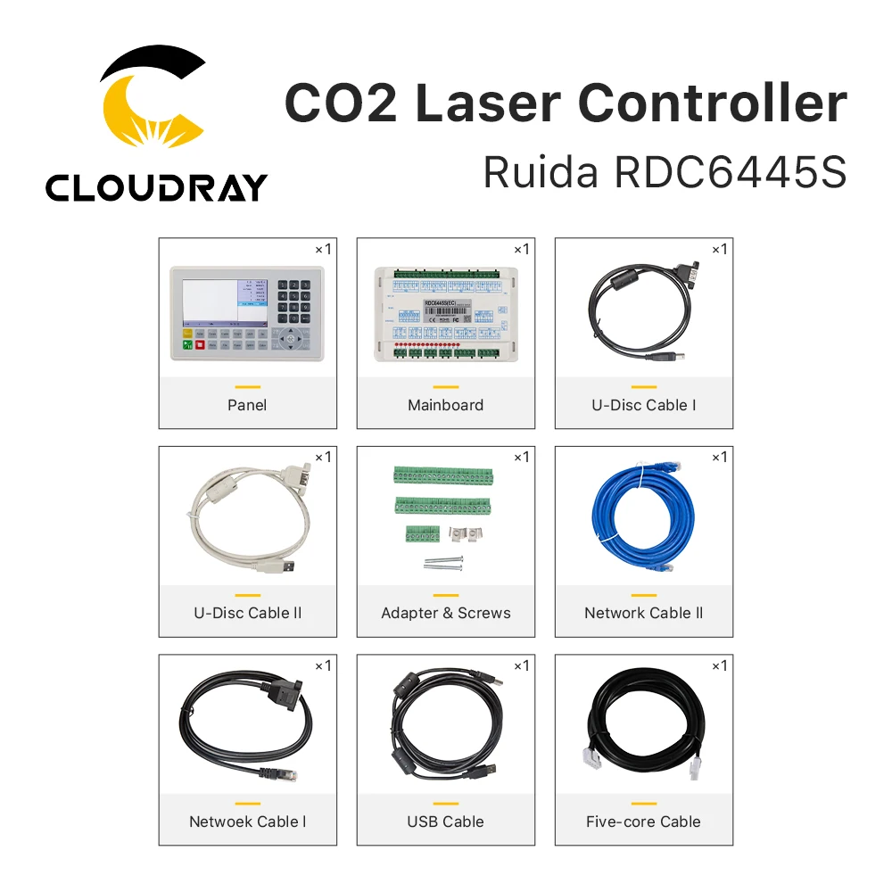 Ruida RDC6445 RDC6445G RDC6445S Controller per macchina da taglio per incisione laser Co2 Aggiornamento RDC6442 RDC6442G