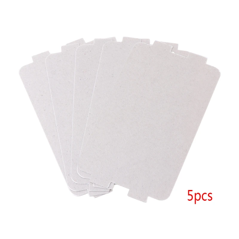 5Pcs Microwave Oven Mica Plate Sheet Thick Replacement Part 107x64mm For Midea 10166