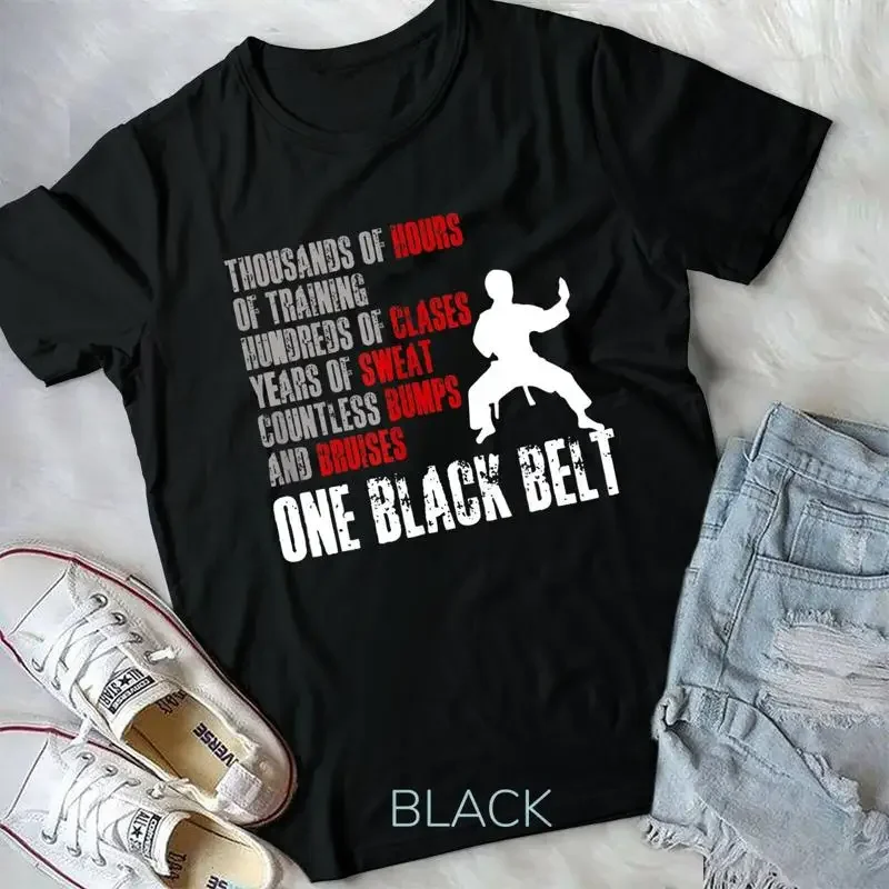 One Black Belt Taekwondo Unisex T shirt