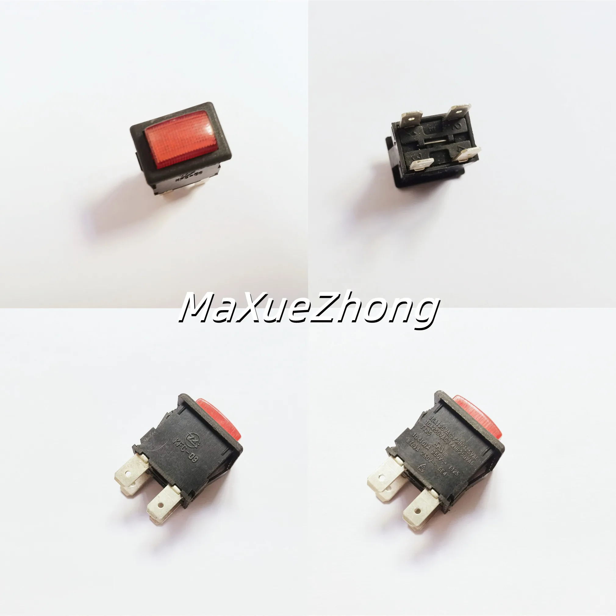 Original New 100% KFC-09 self-locking button switch 10A 250VAC 4pin