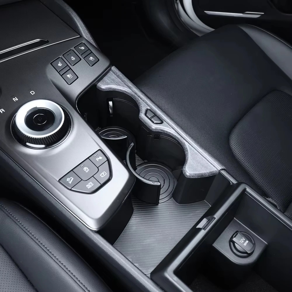 1 Stück Für Kia Sportage NQ5 2026 Vordere Reihe Getränkehalter-Rahmenabdeckung Innenraum-Zubehör LHD – Detail 6