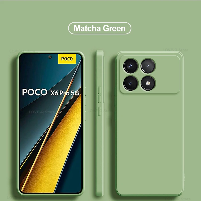 Poco X6 Pro Hülle, flüssiges Silikon, stoßfeste Handyhüllen für Xiaomi Poco X6 Pro Poco X6 Pro X6Pro Pocox6 Pro 5G, weiche TPU-Abdeckung – Detail 19