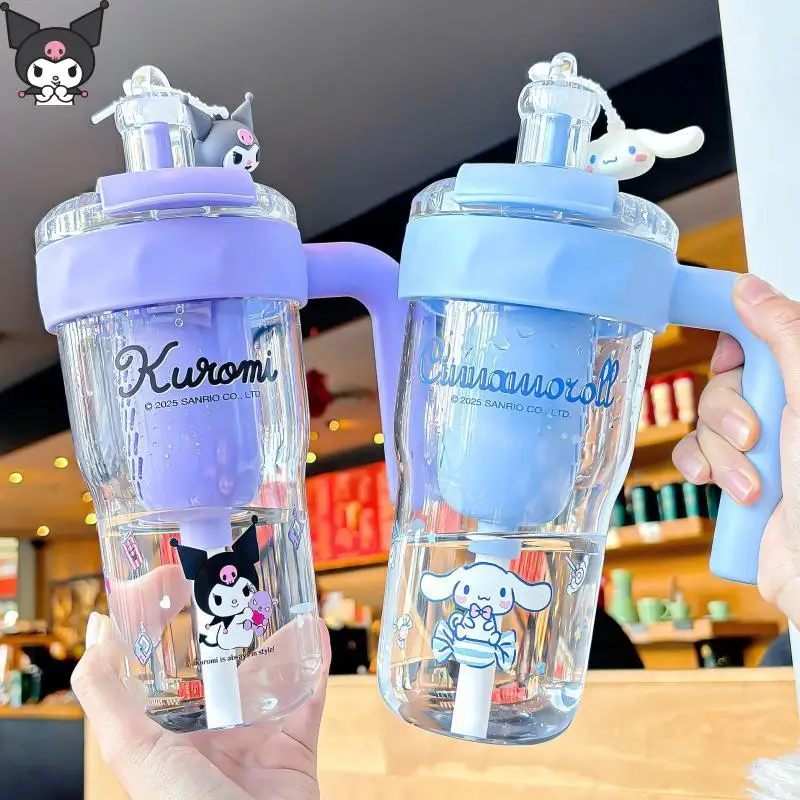 

Sanrios Kuromi My Melody Water Cup Good-Looking New Style Portable and Large Capacity Cup with Straw Cartoon Cute Fashion