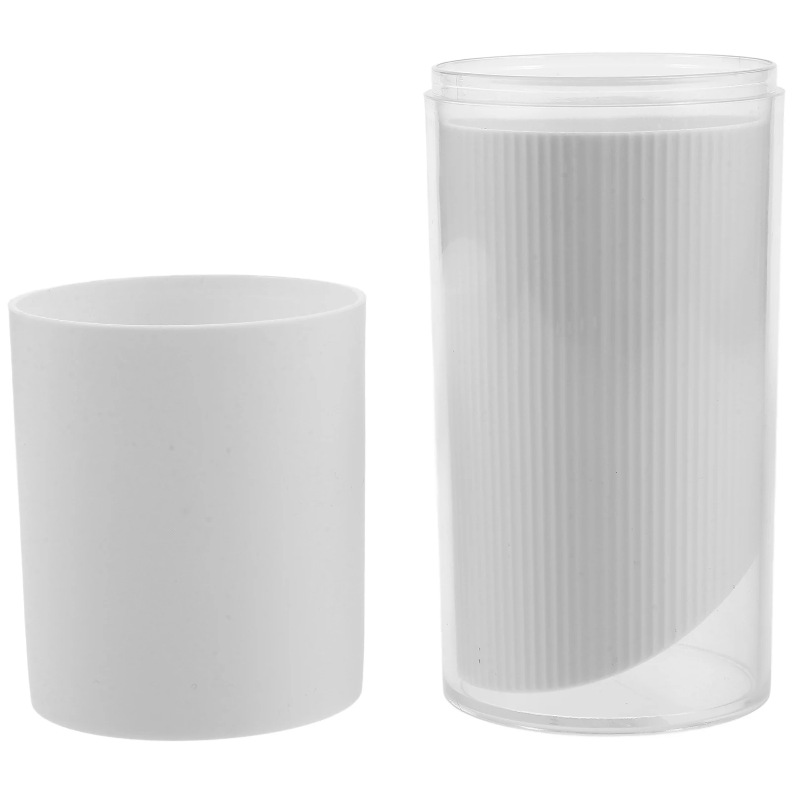 

1pcs Mouthwash Cup Toothbrush Case Portable Travel Holder White Lid Bathroom Fashion Safe Plastic Suitable Capacity