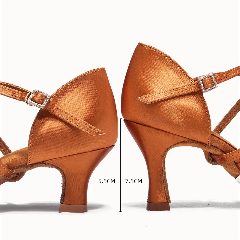 Vrouwen Latin Dansschoenen Volwassen Midden 5Cm 7Cm Hak Zachte Zool Hoge Hakken Zomer Cha Rumba Oefening schoenen Schoenen Vrouw Hakken