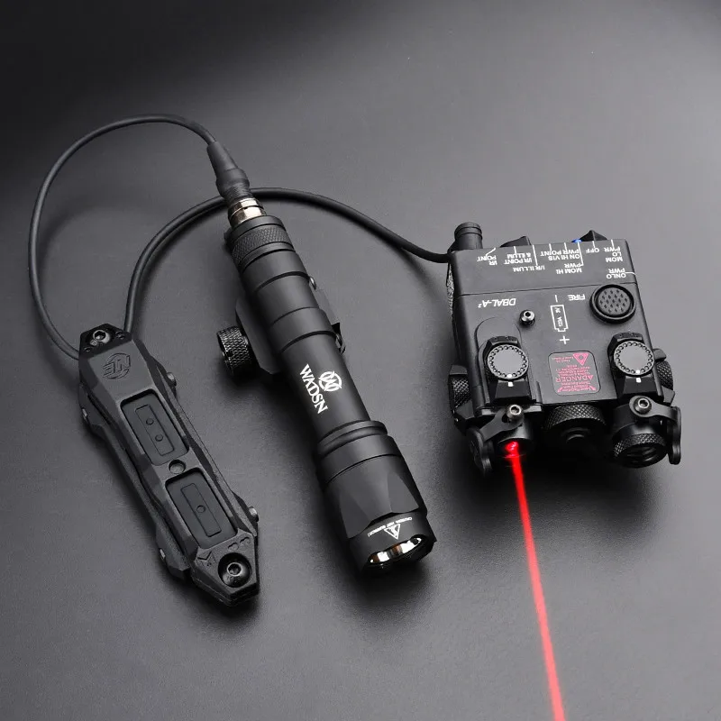 WADSN SF Surefir M600 M300 Airsoft Powerful Flashlight Tactical PEQ15 DBAL-A2 Red Green Blue Dot Hunting Airsoft Laser Indicator