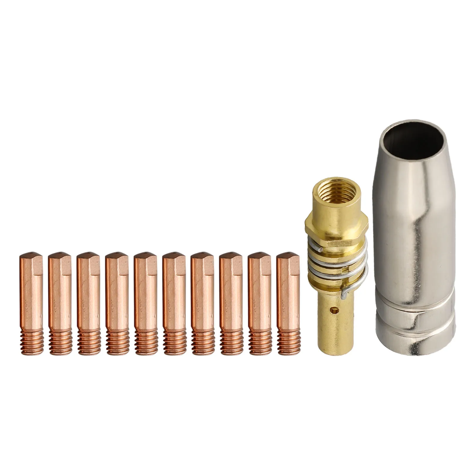 MB15 MIG Welding Nozzle Welding Contact Tip MIG Torch 0.6/0.8/1.0mm 0.8 X 25mm Copper MIG Weldind Torches Tool