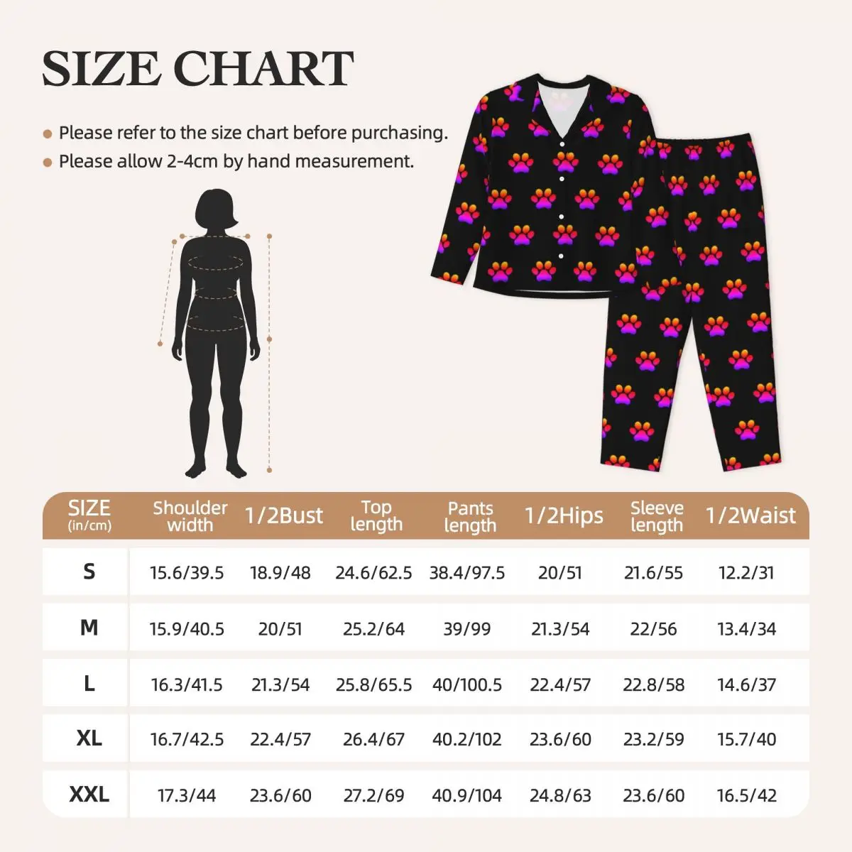 Neon Dog Paws Pajamas Set Spring Cute Animal Romantic Night Sleepwear Woman 2 Pieces Casual Oversized Custom Nightwear Gift