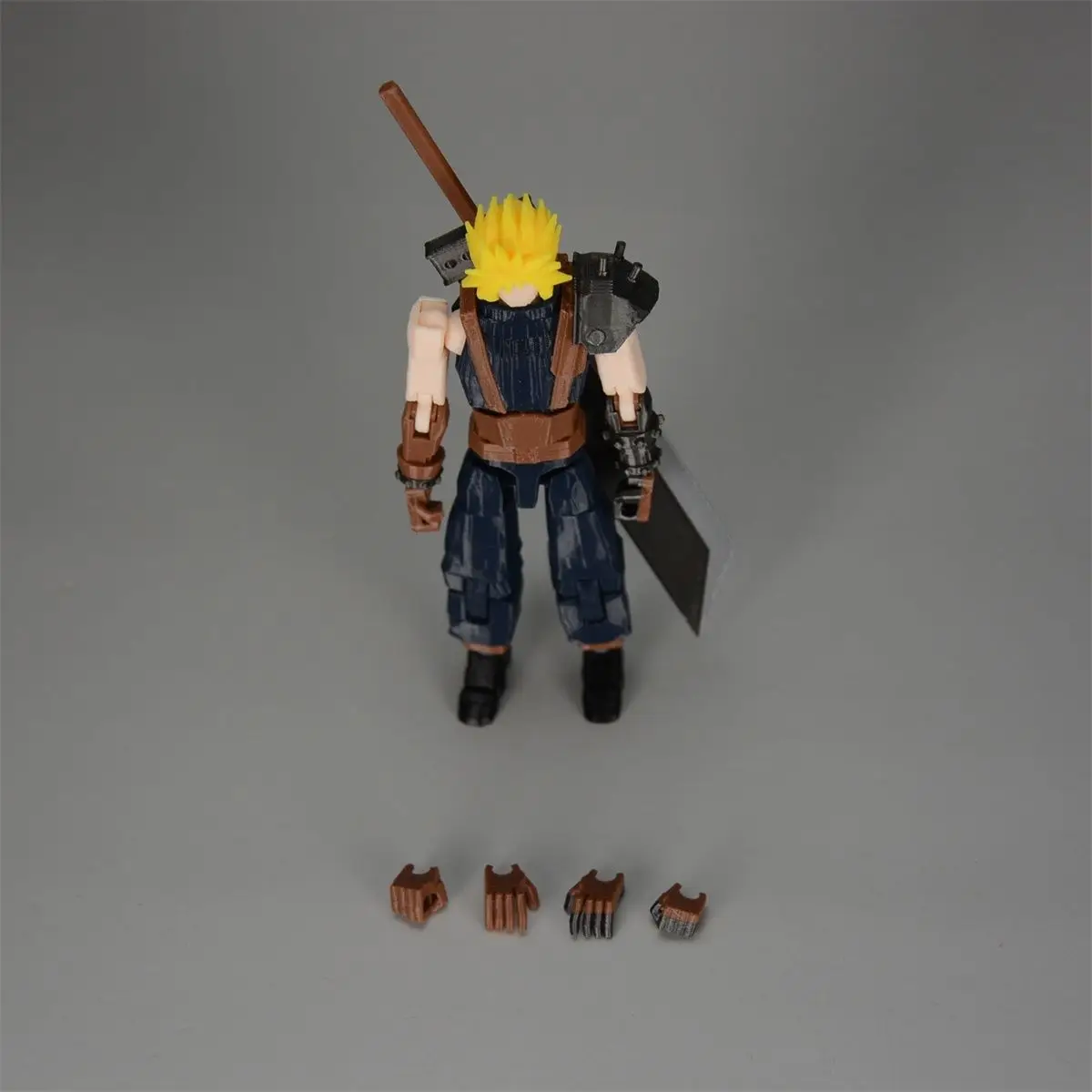 3D Printed Mannequin Multi-Jointed Movable Final Fantasy7 Claude 2.0 Toys Dummy 13 Action Figures Toys For Kids & Adults Gifts