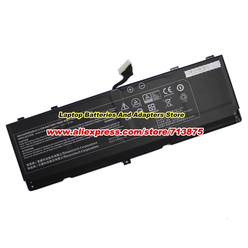 PD50BAT-6-80 Battery 6-87-PD50S-82B00 11.4V 80Wh for PD50SND-G for XMG Pro 15 E23 for System76 Oryx Pro (oryp9) 15 Inch