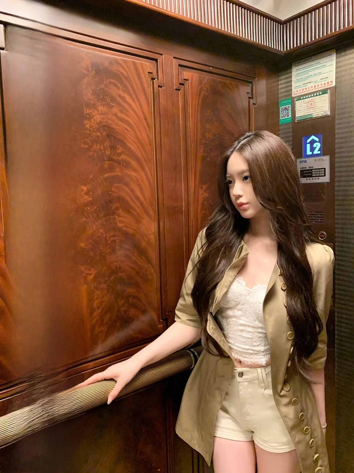 

Hotdog Sli Five-Quarter Sve Suit Dr Single Button Ele Long Coat for Women Summer Casual Wear Ladies Dr