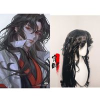 Stylized The Scum Villain’s Self Luo Binghe Customized Unisex Shen Qingqiu Women Anime Halloween Costume Wig Chinese Fan Wig+cap
