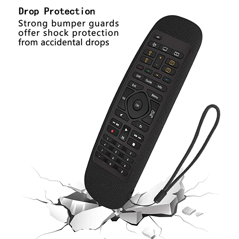 N91R-Remote Control Case For Logitech Harmony Companion Remote Control Case Shockproof And Washable Silicone Case