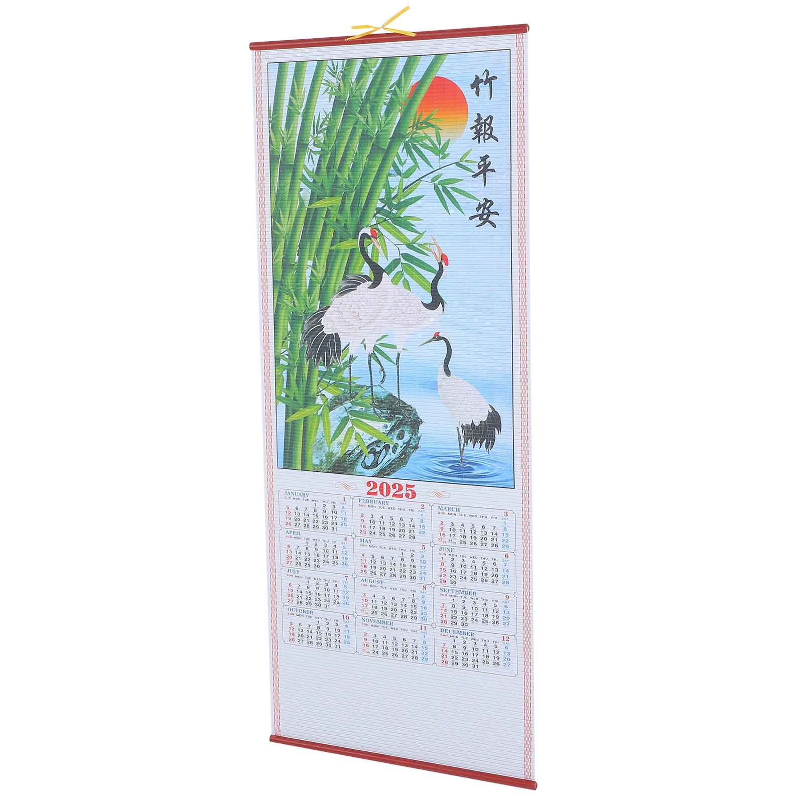 Traditioneller chinesischer Kalender, Jahr der Schlange, hängender Schriftrollenkalender, monatliche Wand, robust, individuell gestaltet, Dating