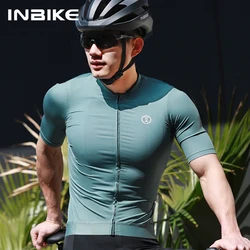 INBIKE New Pro Cycling Jersey Man MTB Jersey Road Bike Short Sleeved Shirts Road Reflective Bicycle Jersey MTB Cycling Clothing