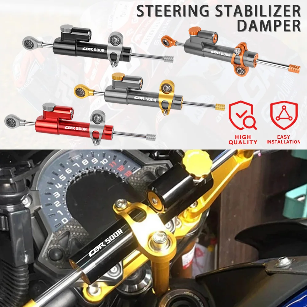 

For Honda CBR500R 500R CBR 500 R CB500F CB500X CB500 F 2013-2022 2023 2024 2025 Motorcycle Adjustable Steering Stabilizer Damper