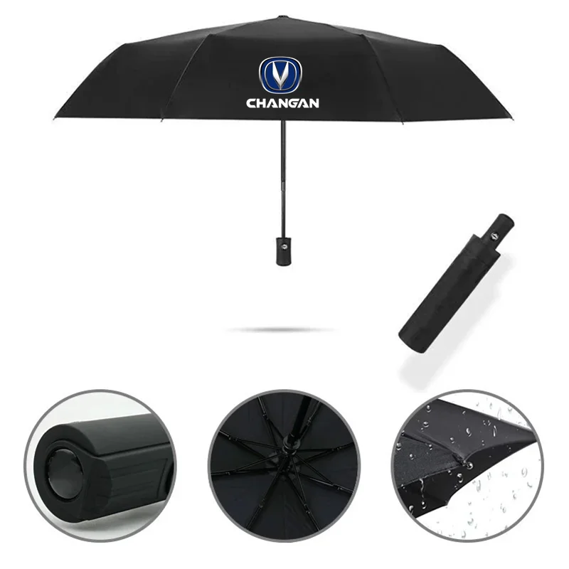 Car Automatic Umbrella Waterproof Windproof Folding Umbrella For Changan CX70 CS55 CS75 Plus CS35 Filter Bunper CS15 Alsvin