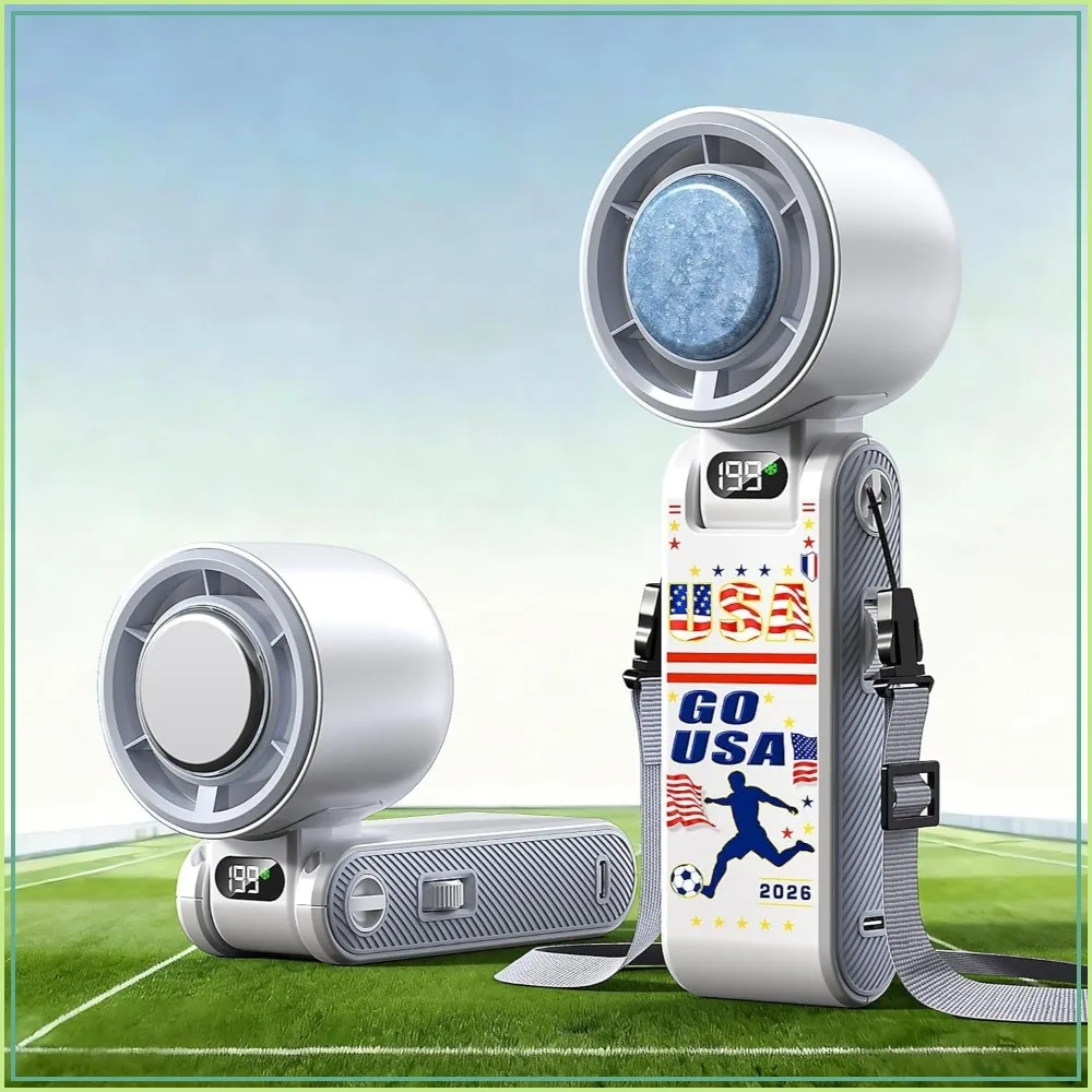 

Turbo Cooling Handheld Fan, 199 Speeds, 12H Battery, Portable Personal Fan for Travel, Outdoor, Beach & Makeup