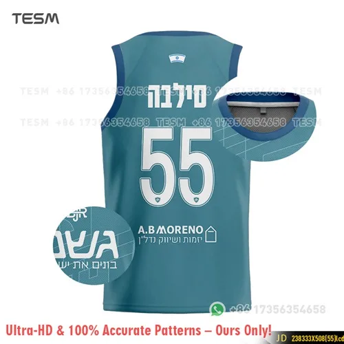 TESM Beita Football Fan #55 Jersey Sleeveless Tank Top Men Family Matching Breathable Mesh Sport Vest Parent-Child Wear