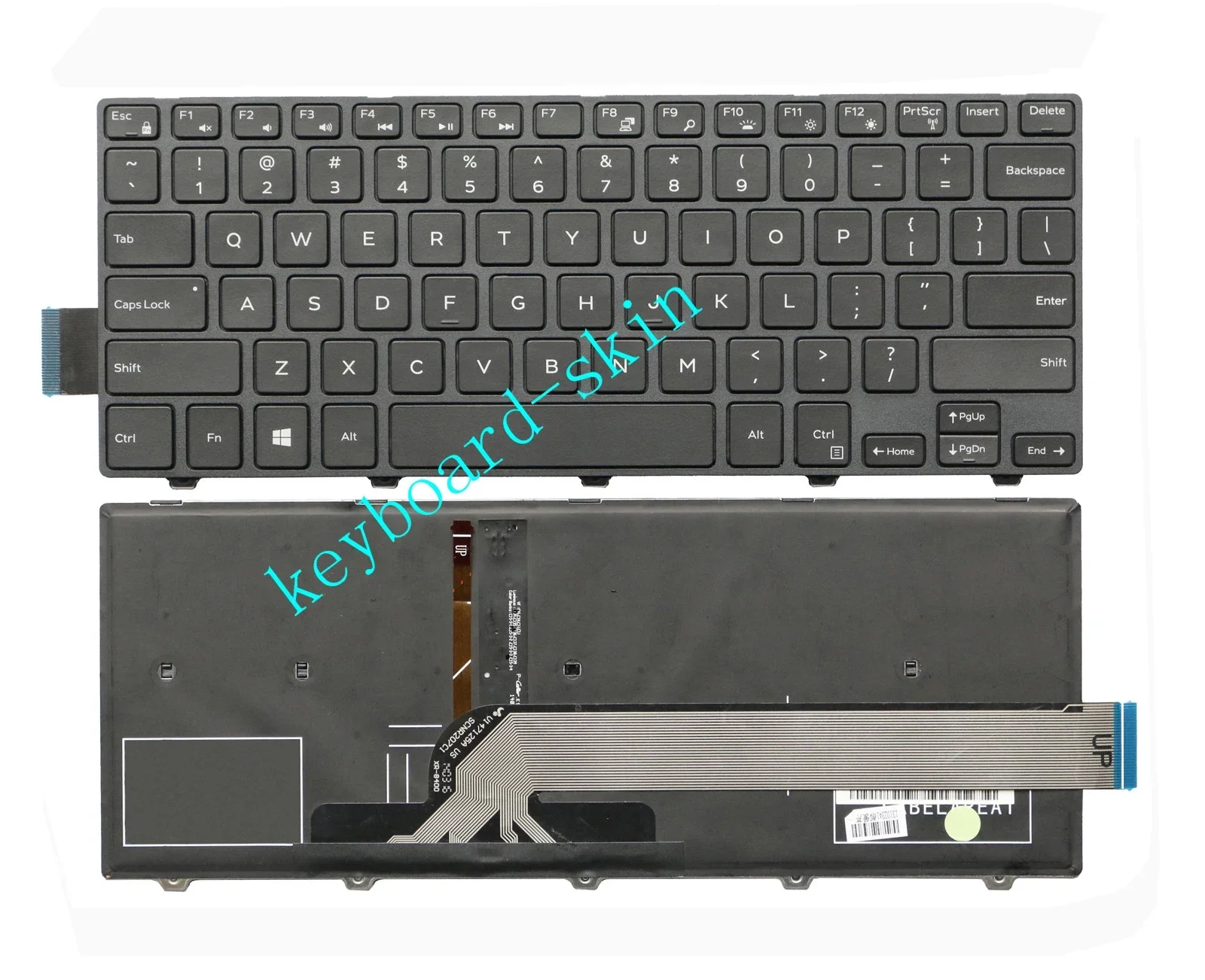 

New US Keyboard backlit for Dell V147125BS1 0NRC3Y PK1313P2B09 PK1313P2B00 sn7233 PK1313P2C00 490.00G07.0U01 laptop