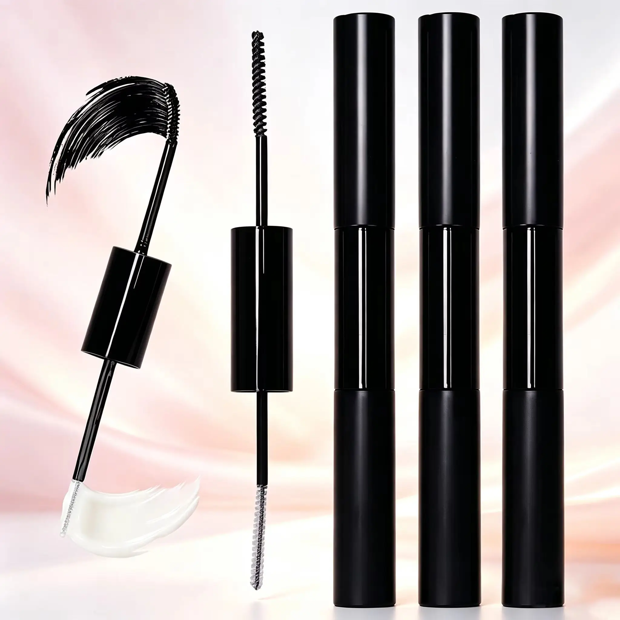 3 Pieces 2 in 1 Eyelash Bond and Seal Adhesive Long Lasting Waterproof Eyelash Glue for DIY Cluster False Lashes Household Use