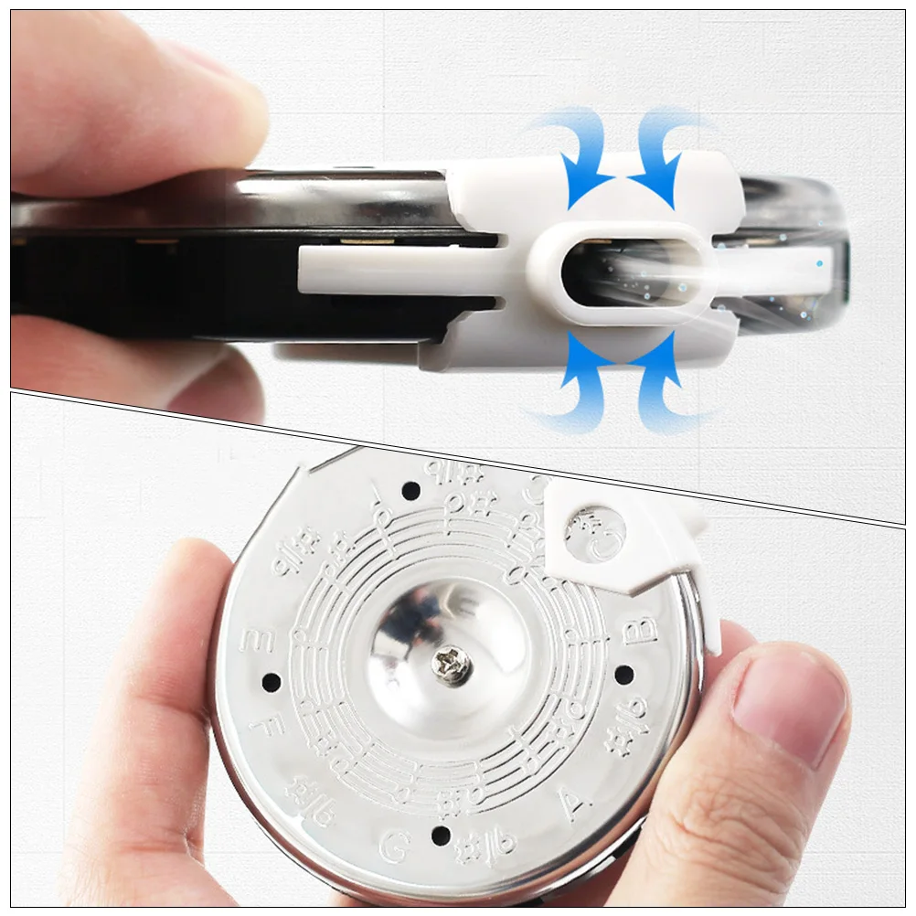 

Pitch Pipe Tuner for Singers Guitar Violin Instrument ABS Zinc Alloy Precise Pitch Chorus Sight Ear Training Flexible