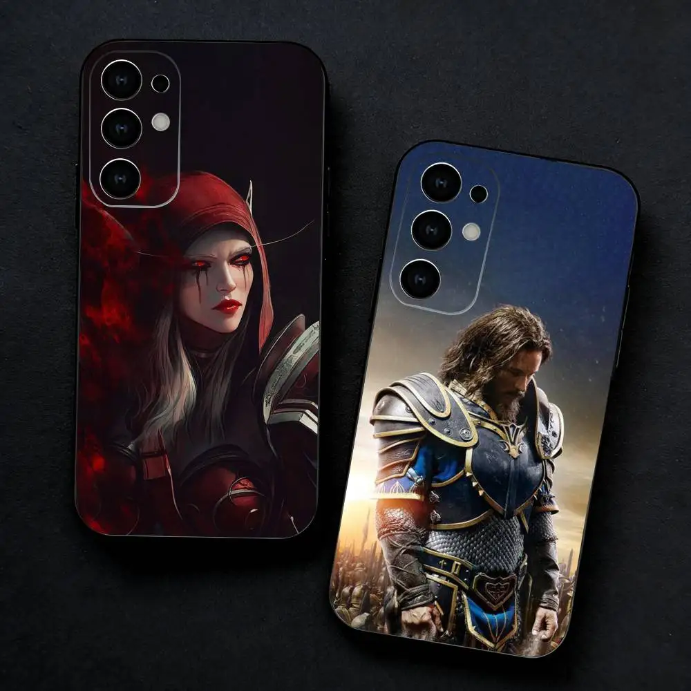 W-World Of W-Warcraft Phone Case For Samsung S25,S24,S23,S22,S21,S20,Ultra,Plus,FE Black Soft Cover